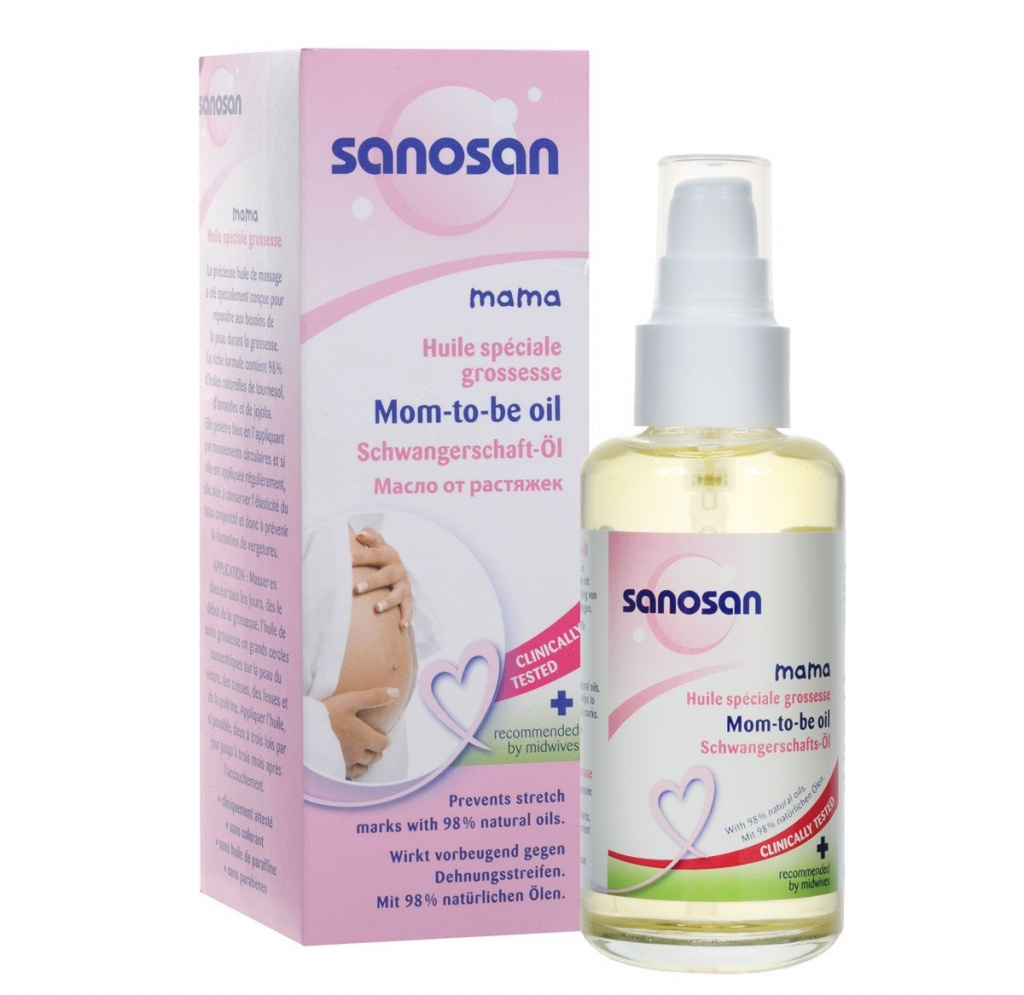 Sanosan Oil pour les vergetures pendant la grossesse